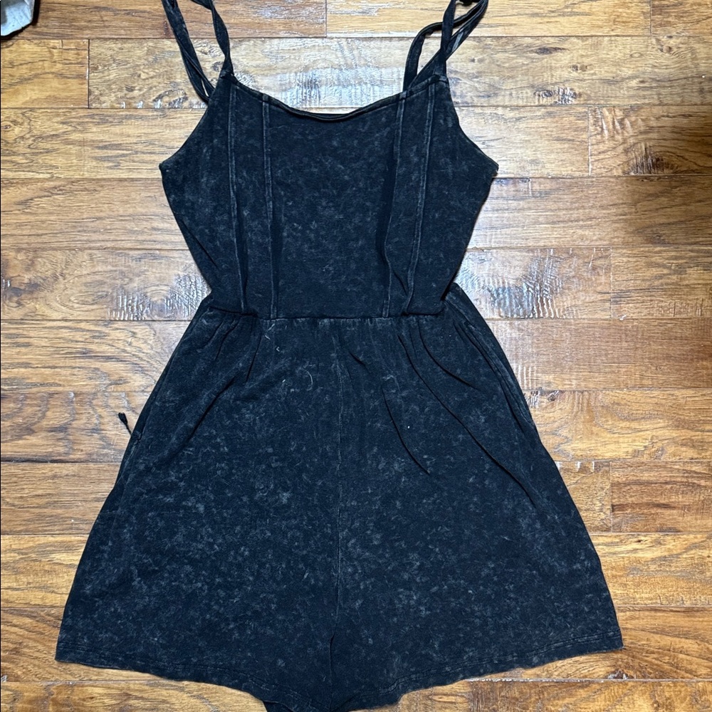 Black Sleeveless Romper